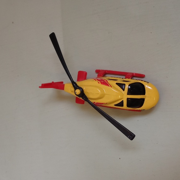 Kids Hot Wheels vintage Mattel Inc 1989 Search + Rescue Unit 4 helicopter 🚁 - Picture 9 of 10